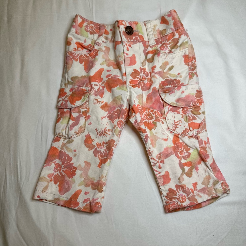 Oshkosh Floral Kids Cargo Pants Size 6M